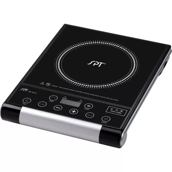 SPT Single Burner 15 in. Black Radiant Hot Plate with Temperature Control