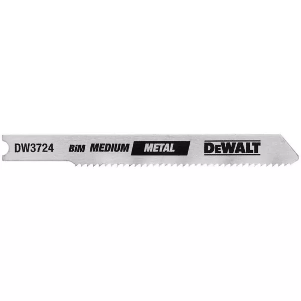 DEWALT 3 in. 18 TPI Medium Metal Cutting Jig Saw Blade Bi-Metal U-Shank (5-Pack)