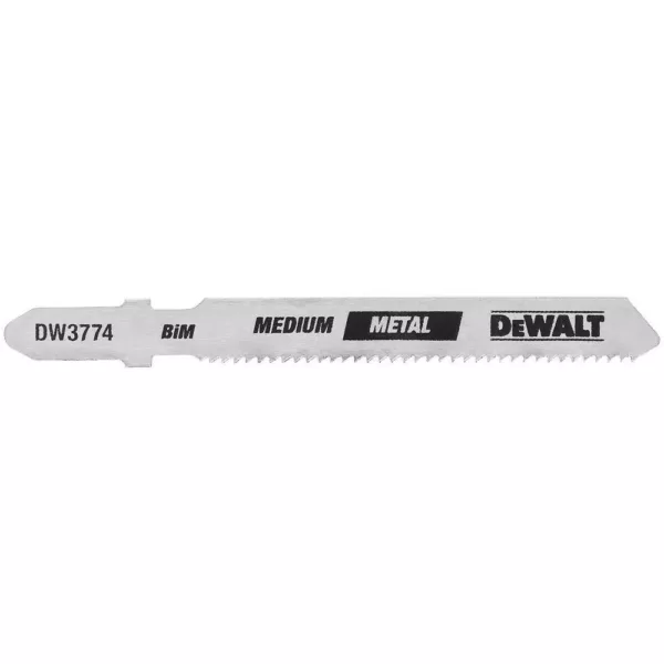 DEWALT 3 in. 18 TPI Medium Metal Cutting Jig Saw Blade Bi-Metal T-Shank (5-Pack)