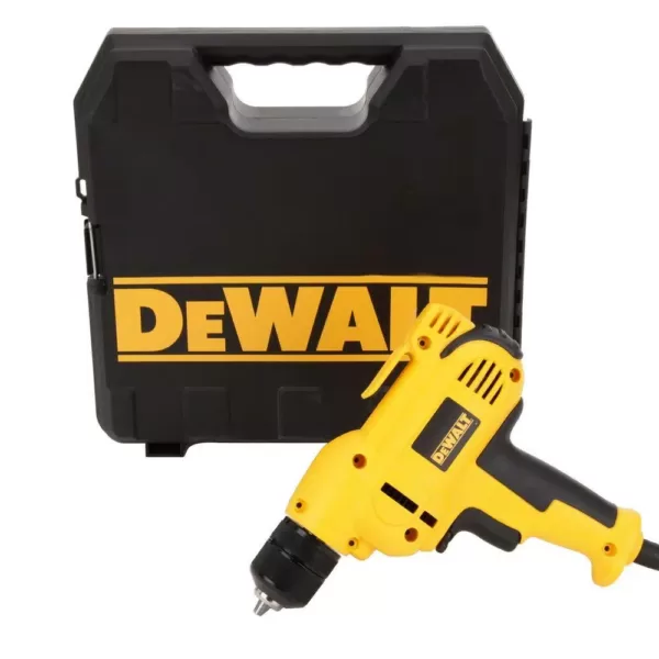 DEWALT 8 Amp 3/8 in. Variable Speed Reversing Mid-Handle Drill Kit with Keyless Chuck