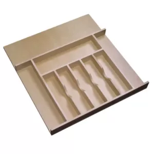 Home Decorators Collection 19x3x19 in. Cutlery Divider Tray for 24 in. Shallow Drawer in Natural Maple