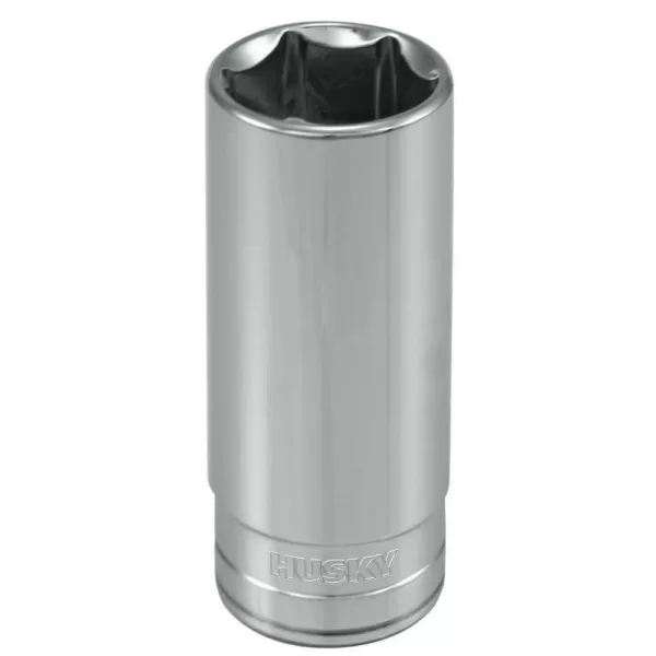 Husky 3/8 in. Drive 7/8 in. 6-Point SAE Deep Socket