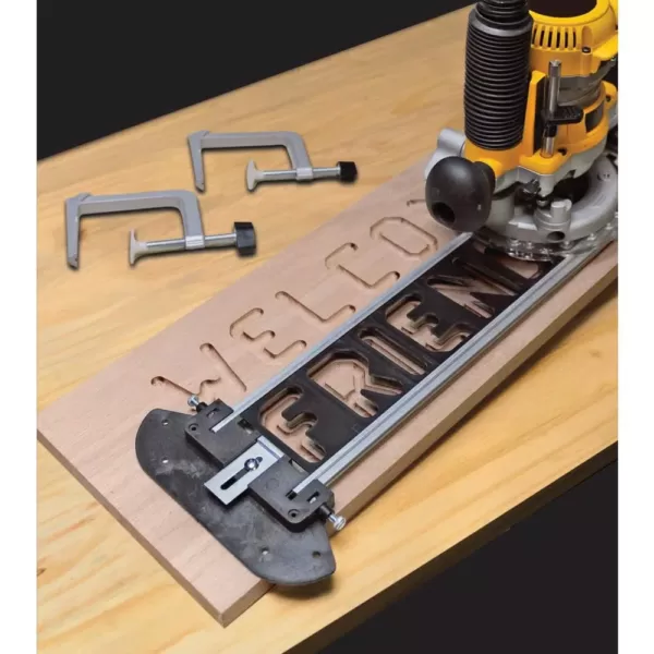 Milescraft SignPro Complete Sign Making Router Jig Template Kit with Templates, Bits and Bushings