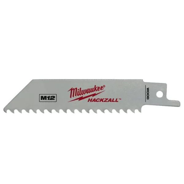 Milwaukee 4 in. 5 Teeth Per in. Wood Cutting HACKZALL Reciprocating Saw Blades (5 Pack)