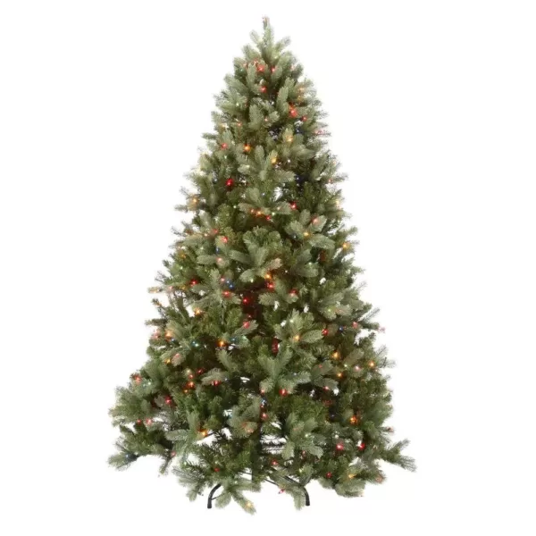 National Tree Company 7.5 ft. Feel-Real Downswept Douglas Fir Hinged Tree with 750 Multi-Color Lights