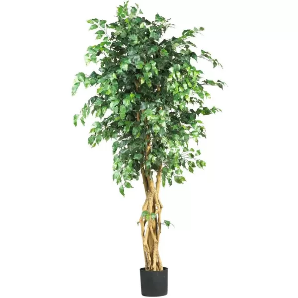 Nearly Natural 6 ft. Multi-Trunk Silk Ficus Tree