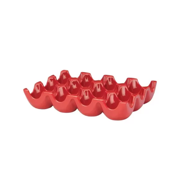Rachael Ray 12-Cup Egg Tray in Red