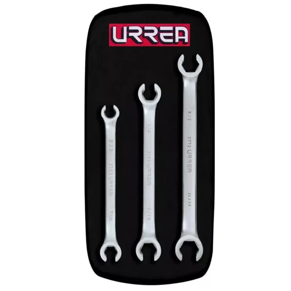 URREA 6-Point Flare Nut Wrench Set (3-Piece)