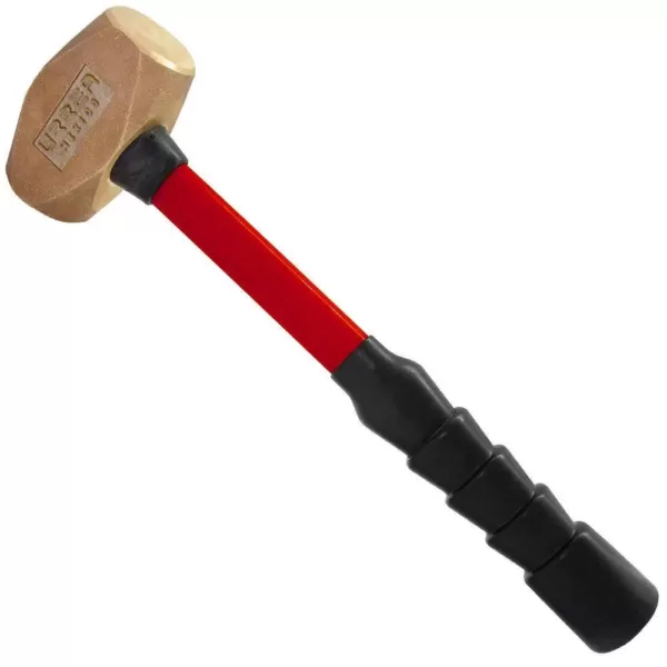 URREA 54 oz. Brass Head Hammer With Fiber Glass Handle With Rubber Cover
